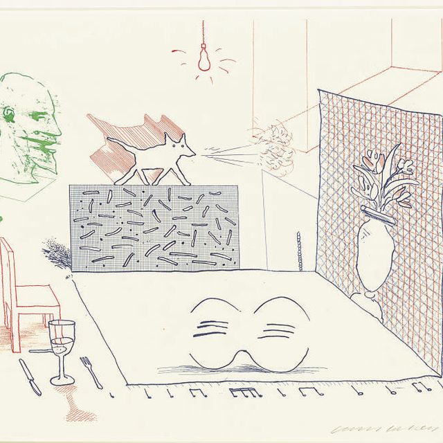 David Hockney — Синяя гитара : три пластинки (S.A.C. 205-6, 213; M.C.A.T. 184-5, 192)