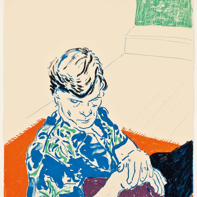 David Hockney — Джо с зеленым окном