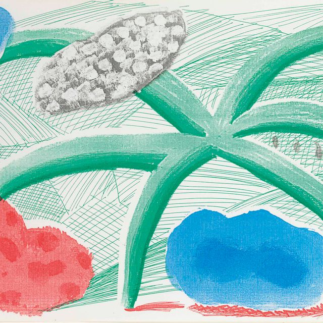 David Hockney — Пейзаж с растением, июль 1986 года