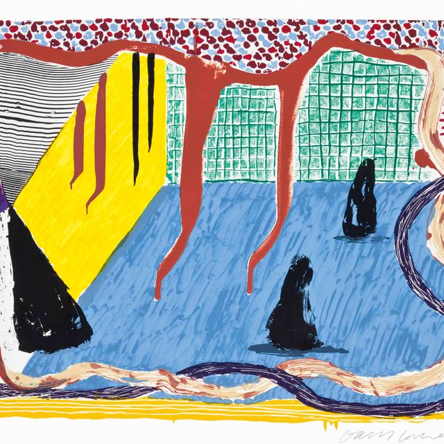 David Hockney — Чернила в комнате, судя по каким-то новым отпечаткам