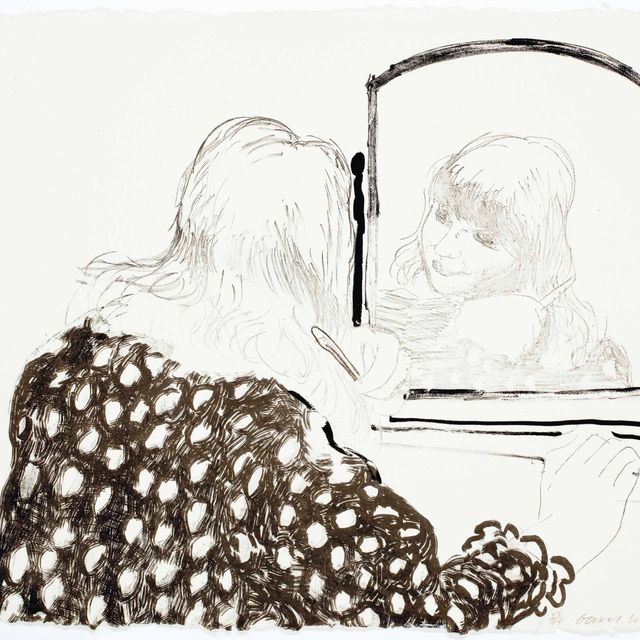 David Hockney — Энн Расчесывает Волосы
