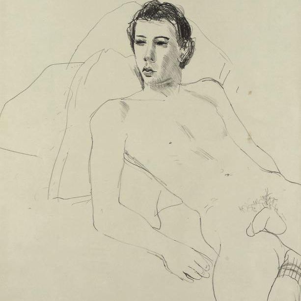 David Hockney — Грегори лежащий (MCA Токио, 198)