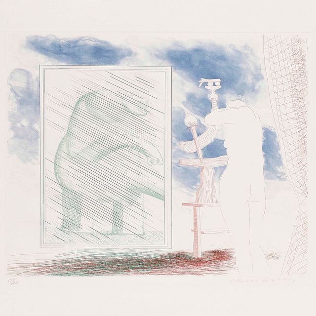 David Hockney — Наша фотография из фильма "Синяя гитара".