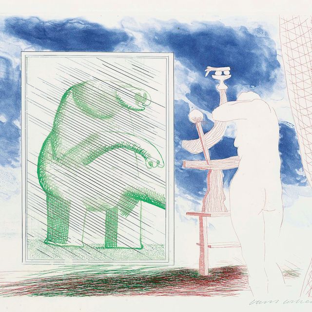 David Hockney — Наша фотография из альбома "Синяя гитара" (S.A.C. 210; Токио, 189)