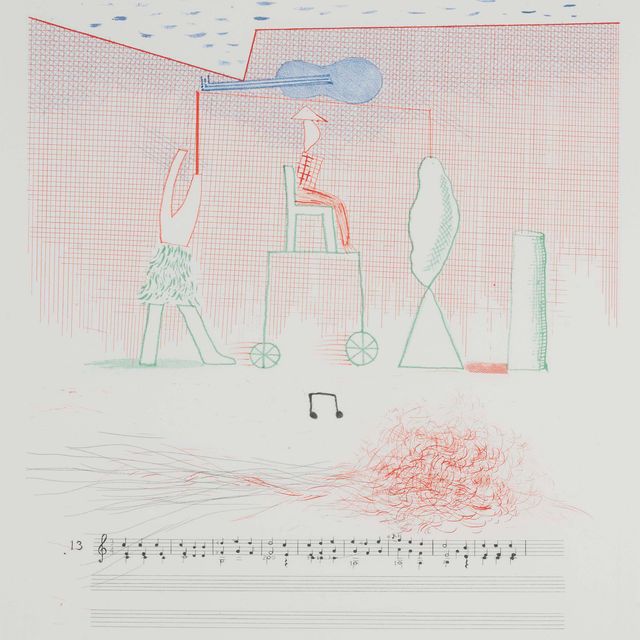 David Hockney — Парад, от: The Blue Guitar (S.A.C. 204; Токио 183)