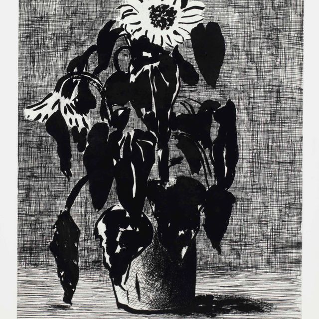 David Hockney — Подсолнухи, я