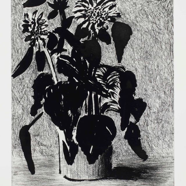 David Hockney — Подсолнухи, II