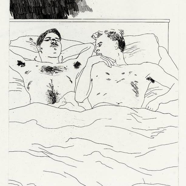 David Hockney — В унылой деревне", из четырнадцати стихотворений К.П. Кавафиса (MCA Tokyo, 54)