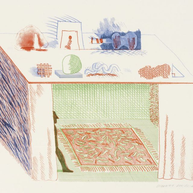 David Hockney — В светотени, из "Голубой гитары" (Scottish Arts Council 207)