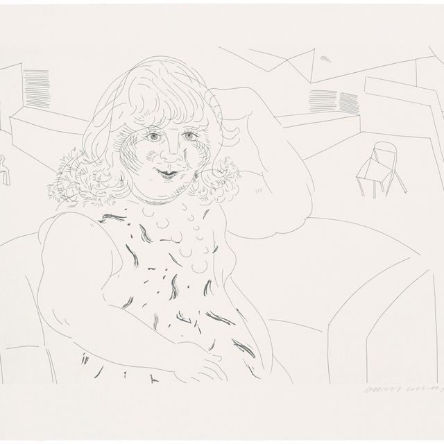 David Hockney — Энн в студии