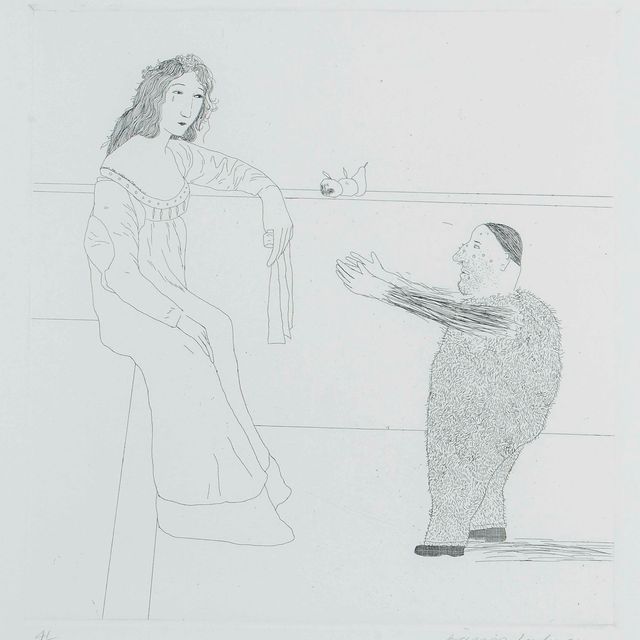 David Hockney — Мольба о ребенке, из "Шести сказок" (S.A.C. 106; Токио 103)