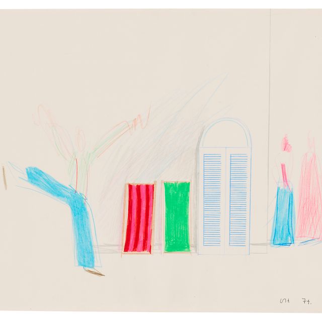 David Hockney — У бассейна