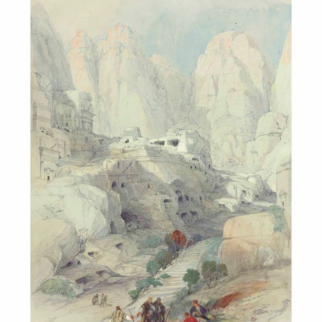 David Roberts — Ущелье, Петра, Святая земля