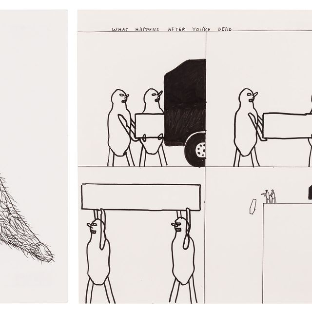 David Shrigley — (i) Что-то вроде Кенгуру, (ii) Что происходит после твоей смерти, (iii) Больной Тед