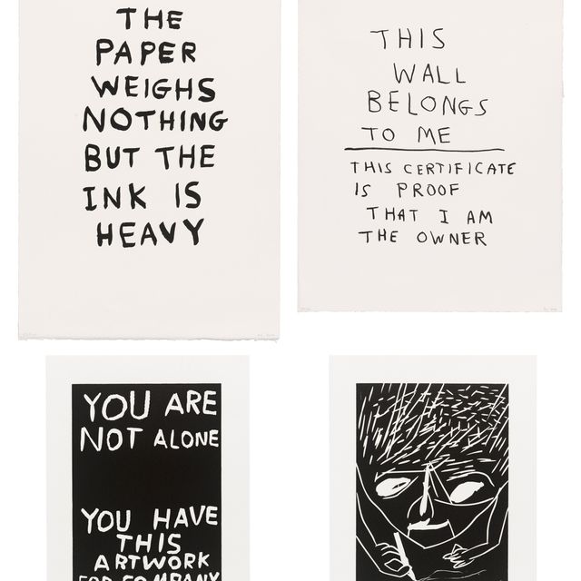 David Shrigley — Группа из четырех отпечатков