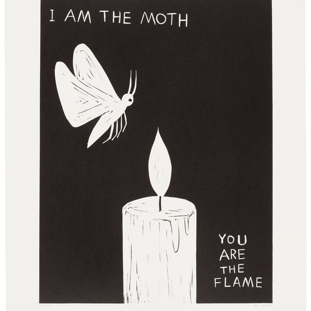 David Shrigley — Я - мотылек, Ты - Пламя.
