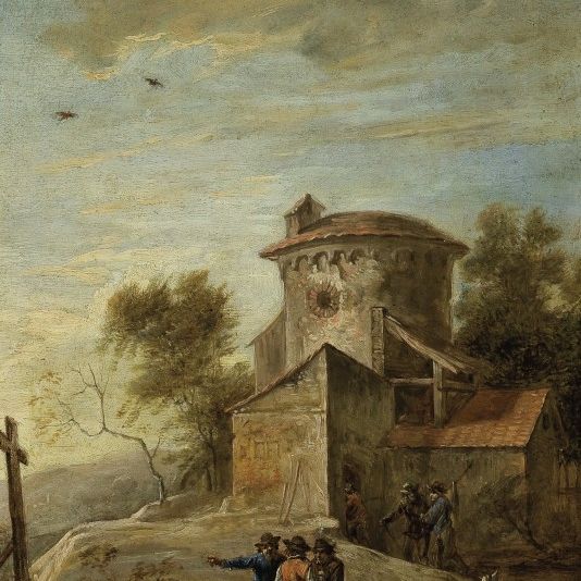 David Teniers the Younger — Путешественники в пейзаже