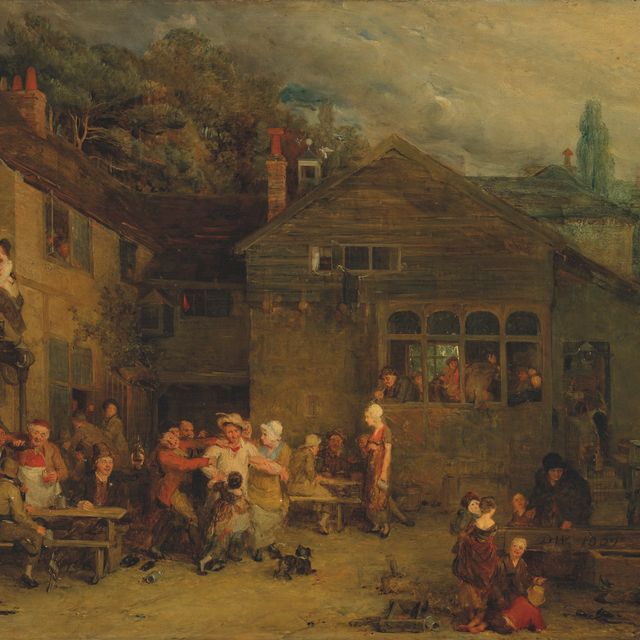 David Wilkie — Деревенский фестиваль: законченный эскиз