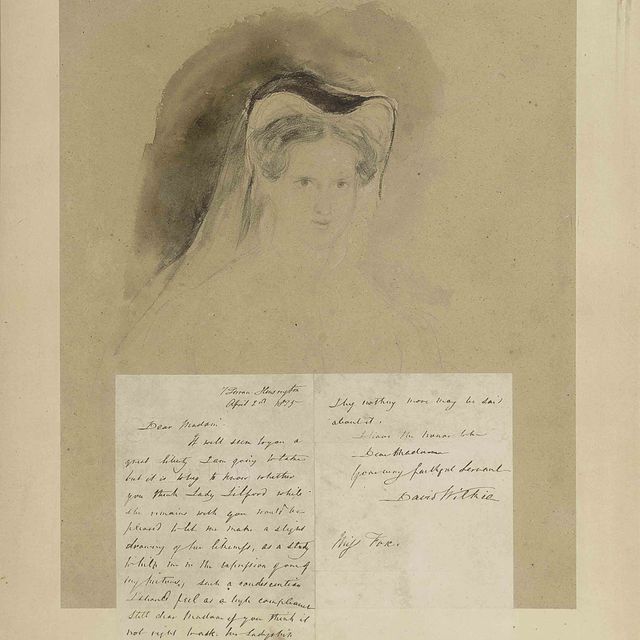 David Wilkie — Портретный этюд леди Лилфорд, урожденной Мэри Элизабет Фокс, в роли Марии, королевы Шотландии