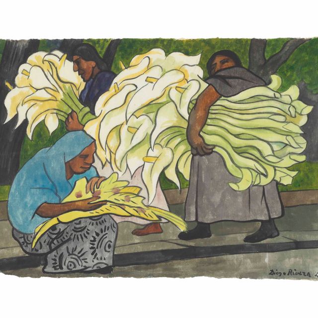 Diego Rivera — Каргандо алькатрасес (Трес Мухерес, уна сентада)
