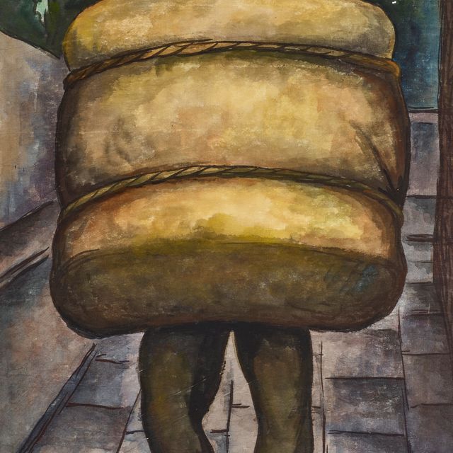 Diego Rivera — Кон ла карга а эспальдас