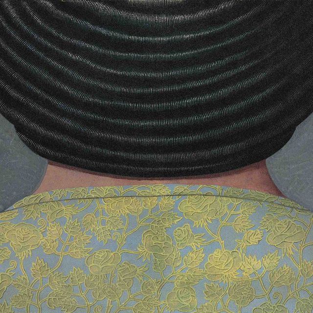 Domenico Gnoli — Busto femminile di dorso (Женский бюст сзади)