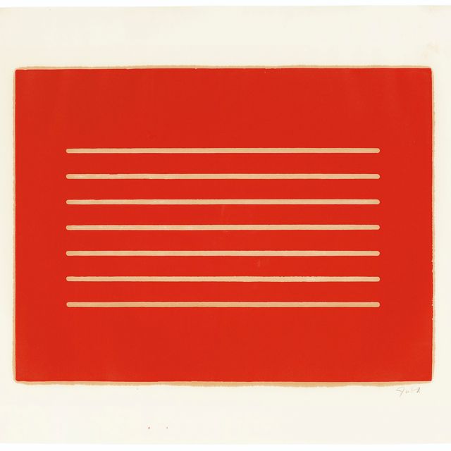 Donald Judd — Без названия : один отпечаток