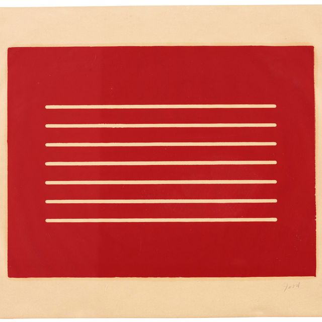 Donald Judd — Без названия : один отпечаток
