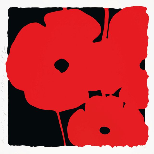 Donald Sultan — Big Red, 14 сентября 2014, из Big Poppies