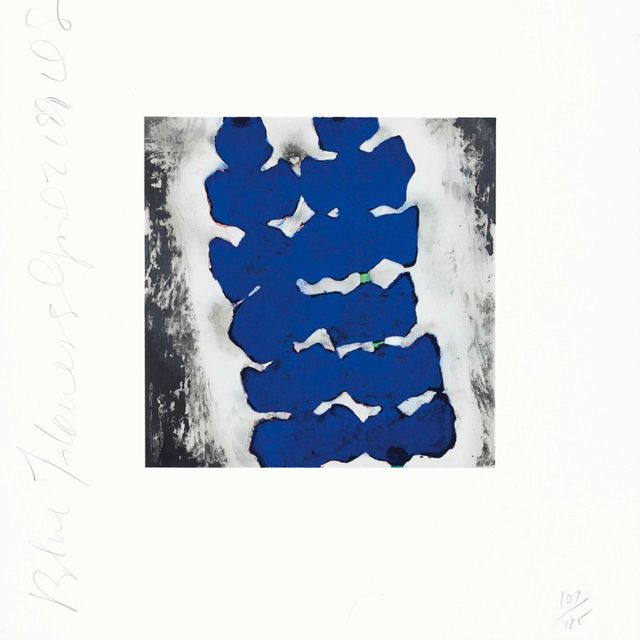 Donald Sultan — Синие цветы