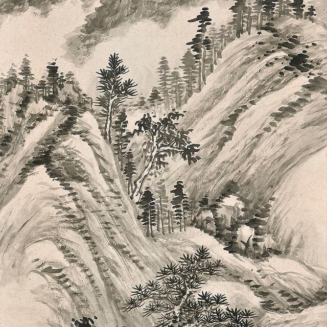 Dong Qichang — Пейзаж в стиле Донг Цичана