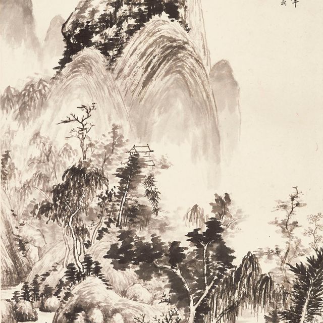 Dong Qichang — Пейзаж после Донг Цичана