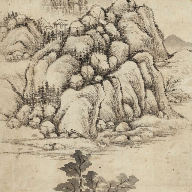 Dong Qichang — Пейзаж после Донг Цичана