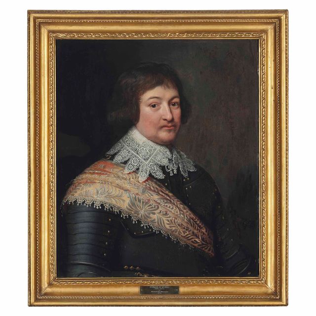 Dutch School — Портрет Бернарда Саксен-Веймарского (1604-1639), в полный рост, в доспехах, с кружевным воротником и вышитым поясом