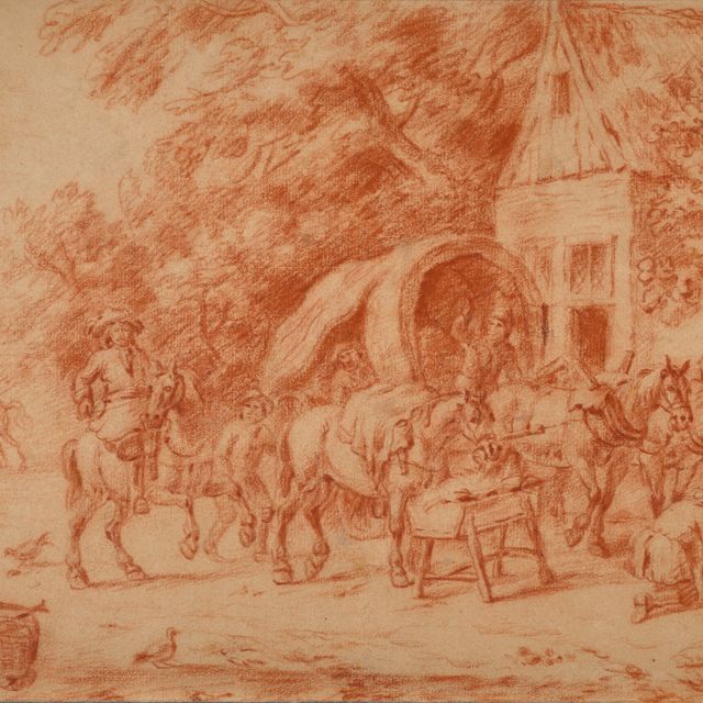 Dutch School — Пещера и убежище в деревне