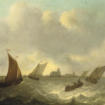 Dutch School — Судоходство в неспокойных водах, город за