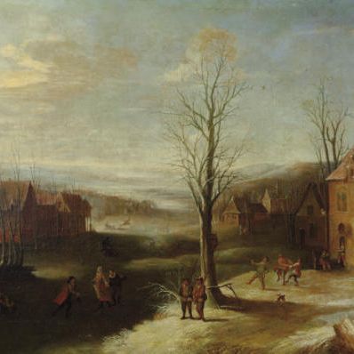 Dutch School — Зимняя сцена
