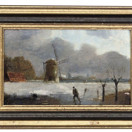 Dutch School — Зимний пейзаж
