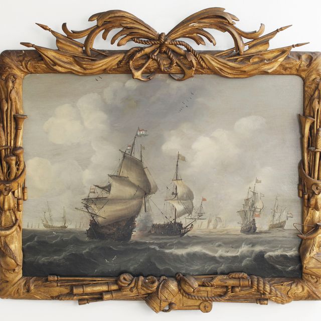 Dutch School — Корабли, участвующие в сражении на море