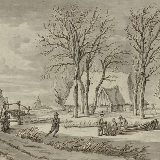Dutch School — На льду