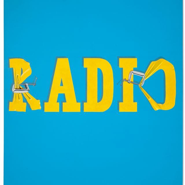 Ed Ruscha — Ранящее слово "Радио" №2