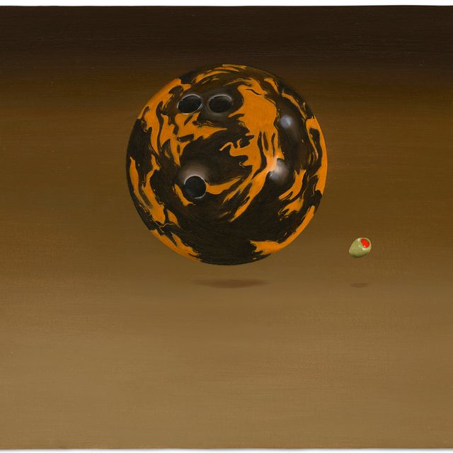 Ed Ruscha — Шар для боулинга, оливковый