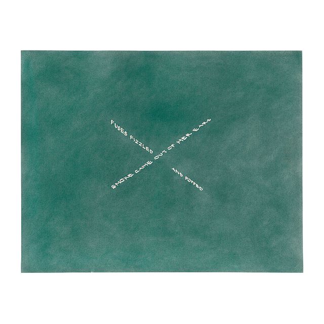 Ed Ruscha — Из ее ушей повалил дым, Предохранители зашипели и лопнули