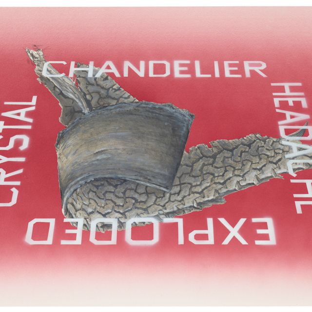 Ed Ruscha — Взорвавшаяся хрустальная люстра Вызвала головную боль
