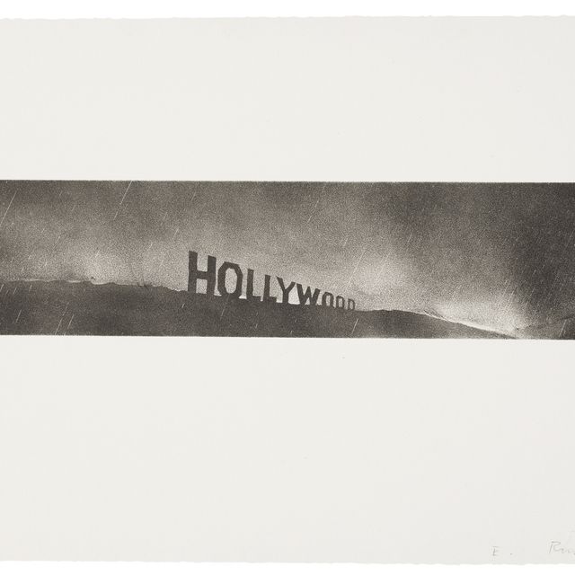 Ed Ruscha — Голливуд под дождем