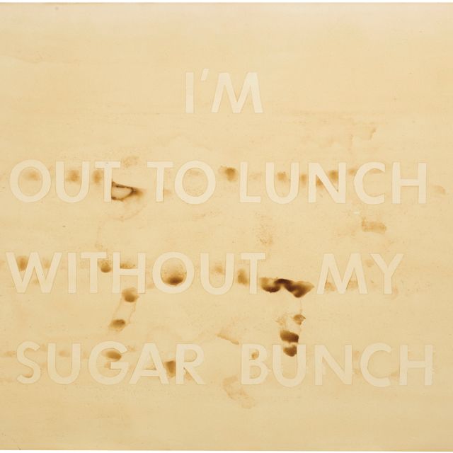 Ed Ruscha — Я иду обедать без своей порции сахара