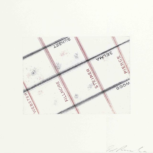Ed Ruscha — Лос-Франциско, Сан-Анджелес, издательство Crown Point Press, Сан-Франциско, 2001
