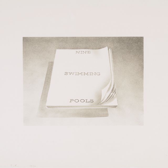 Ed Ruscha — Девять плавательных бассейнов из серии "Обложки для книг"