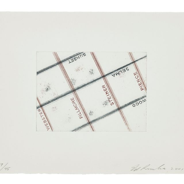 Ed Ruscha — Сансет, Пирс, из Лос-Франциско в Сан-Анджелес