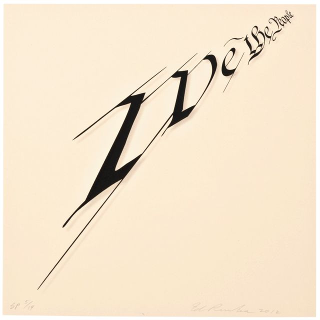 Ed Ruscha — Мы, люди искусства, выступаем за Обаму